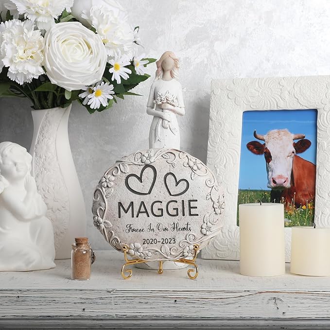 Personalized Cow Memorial Stone, Pet Grave Marker Cow, Cow Headstone, Cow Tombstone, Cow Gravestone, Cow Memorial Gifts