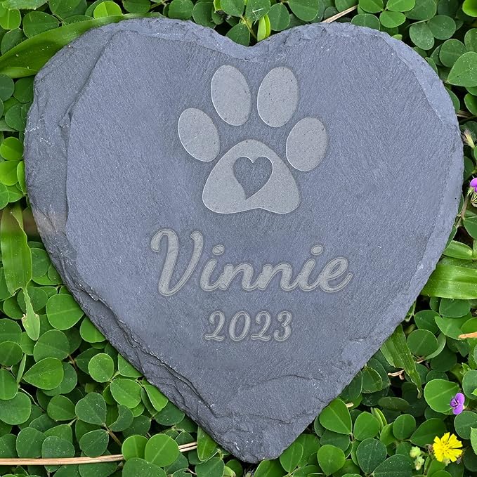 Pet Loss Gifts Personalized Dog Memorial Stone - Pet Memorial Gifts - Loss of Dog Sympathy Gift - Dog Bereavement Gifts - Pet Remembrance Gifts - Loss of Dog Gifts, 4''×4''/10×10cm
