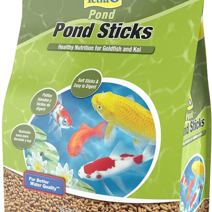 TetraPond Pond Sticks, Pond Fish Food, for Goldfish and Koi, 1.72 Pounds