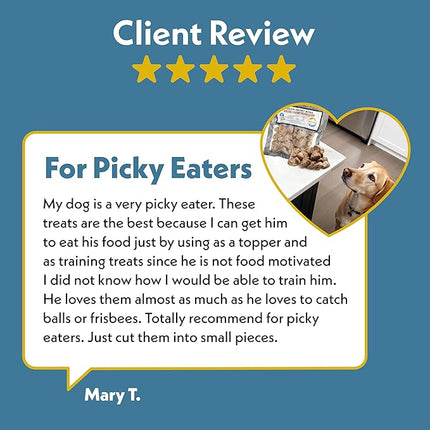 Fresh Is Best Freeze Dried Dog Treats – Raw Freeze Dried Cat Treats in Resealable Zipper Bag – High-Protein Duck Hearts for Dogs & Cats – Made in The USA