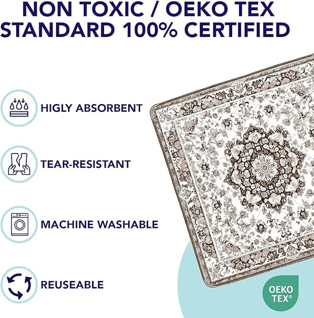 PUPIBOO Washable Pee Pads for Dogs and Cats - Super Absorbent Reusable Puppy Training Pads - 100% Waterproof, Leak-Proof & Non-Slip Whelping Pads for Pet Housebreaking