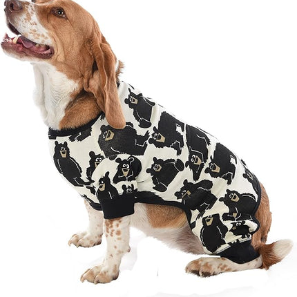 LazyOne Flapjacks, One-Piece Dog Sweater, Matching Family Pajamas for Dogs, Bear, Animal (Large)