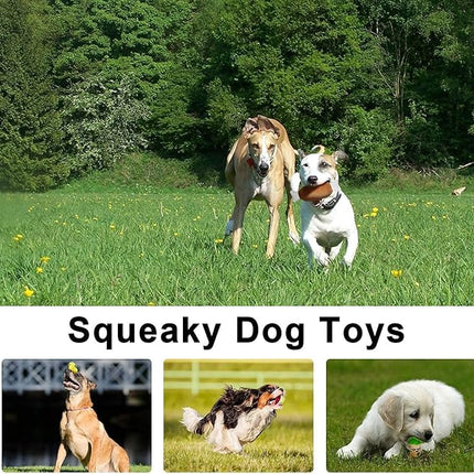 LEGEND SANDY Dog Toys for Aggressive Chewers, Large Dog Toys to Keep Them Busy, Interactive Squeaky Pet Toys, Tug of War, Crinkle Blue Shark (14P)