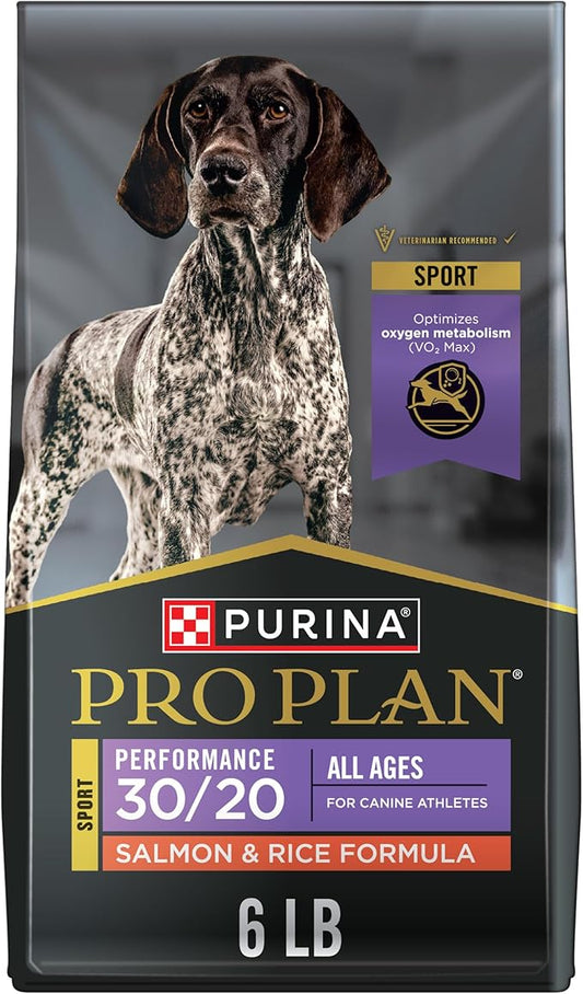 Purina Pro Plan High Protein Dog Food, Sport 30/20 Salmon and Rice Dog Food Dry Formula - 6 lb. Bag