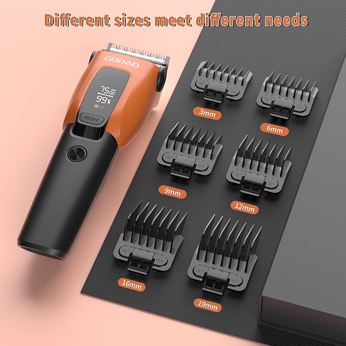 Dog Clippers for Grooming for Heavy Thick Coat, 3-Speed Low Noise Dog Grooming Kit, Electric Quiet Dog Hair Trimmer,Cordless,Rechargeable, Pet Hair Shaver for Small and Large Dogs Cats