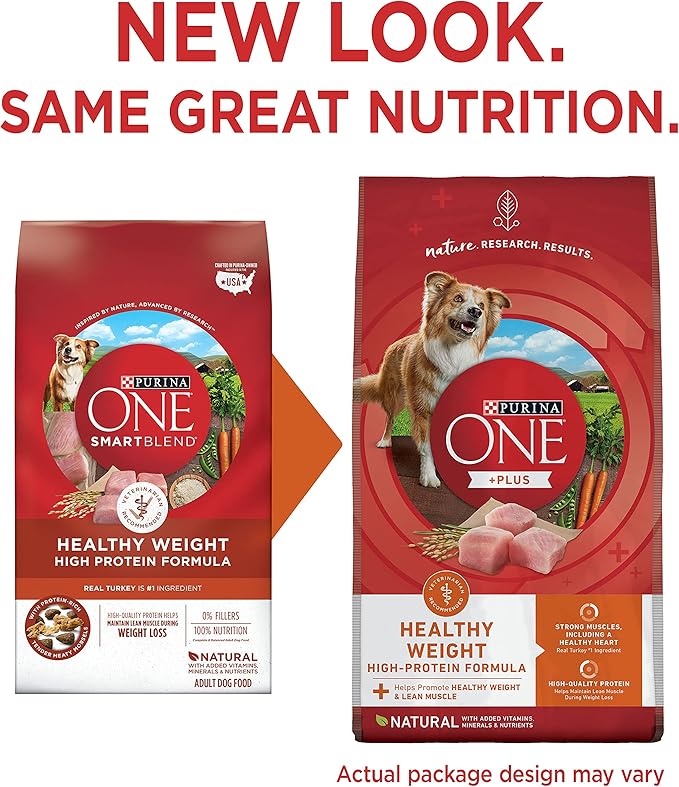 Purina ONE Plus Healthy Weight High-Protein Dog Food Dry Formula - 8 lb. Bag