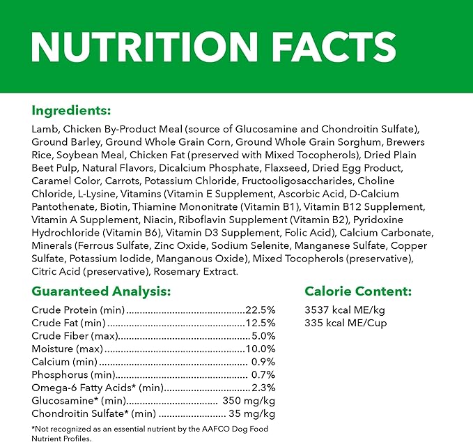 IAMS Proactive Health Large Breed Adult Dry Dog Food Lamb & Rice Recipe, 30 lb. Bag