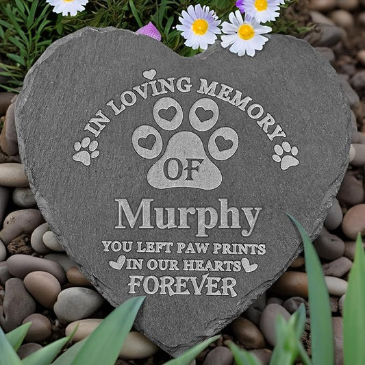 Personalized Pet Memorial Stone, Pet Memorial Gifts, Personalized Pet Loss Gifts, Loss of Pet Sympathy Gifts, Bereavement Gift for Loss of Pet, Pet Remembrance Gift - 6*6 Inches Memorial Stone