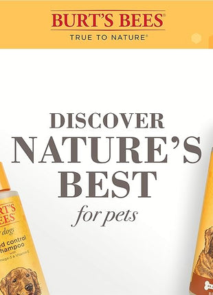 Burt's Bees for Pets Shed Control Shampoo for Dogs with Omega-3 and Vitamin E, 99.7% Natural Origin Formulas, Dog Cleanser for Reducing Shedding - Deshedding Canine Wash, 2pk, 16 oz