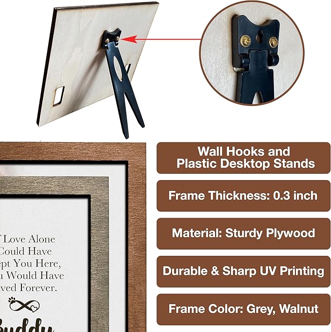 Personalized Pet Memorial Gifts Water Color Dog Picture Frame Dog Loss Sympathy Memorial Frames For Pictures Sympathy Gifts Keepsake Bereavement Funerary Decor Wall Best