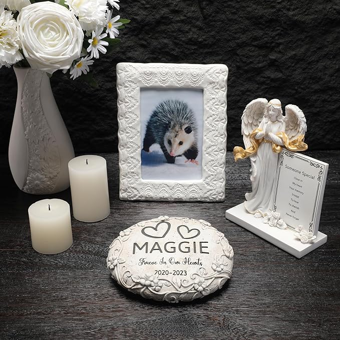 Personalized Opossuml Memorial Stone, Pet Grave Marker Opossuml, Opossuml Headstone, Opossuml Tombstone, Opossuml Gravestone, Opossuml Memorial Gifts