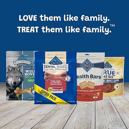 Blue Buffalo Dental Bones Regular Natural Dental Chew Dog Treats Bag Value Pack
