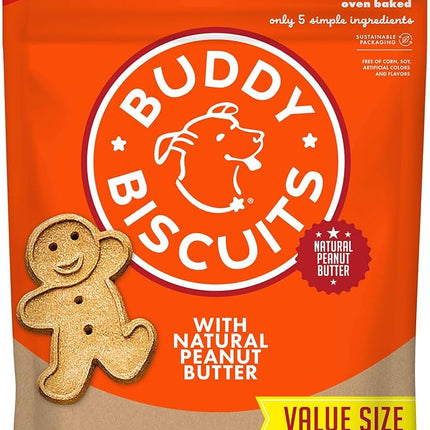 Buddy Biscuit 3.5 lbs. Bag of Crunchy Dog Treats Made with Natural Peanut Butter