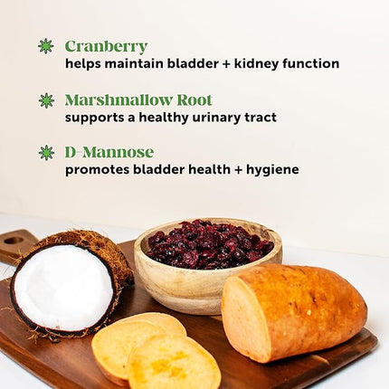 Cranberry Bladder Health for Dogs – Contains Active Ingredients - Cranberry & D-Mannose to Help Support Dog Urinary Tract Health, Dog Bladder Support, & Kidney Support for Dogs (Bacon)