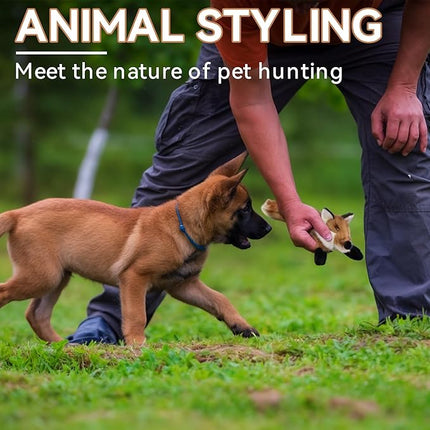 ALL FOR PAWS Fox Squeaky Doy Toy, Fox Dog Toy for Small Medium Large Breed, Puppy Fetch Toy with Squeaker, Plush Chew Dog Toy, 10.2 x 7.9 x 4.7 inches - Classic Fox S