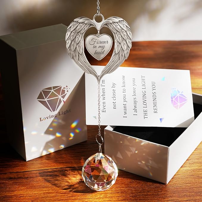 Dog Memorial Gifts for Loss of Dogs, Pets Loss Sympathy Gift,Dog Memorial Suncatcher, Pet Bereavement Remembrance Crystal Ball Suncatcher Gifts