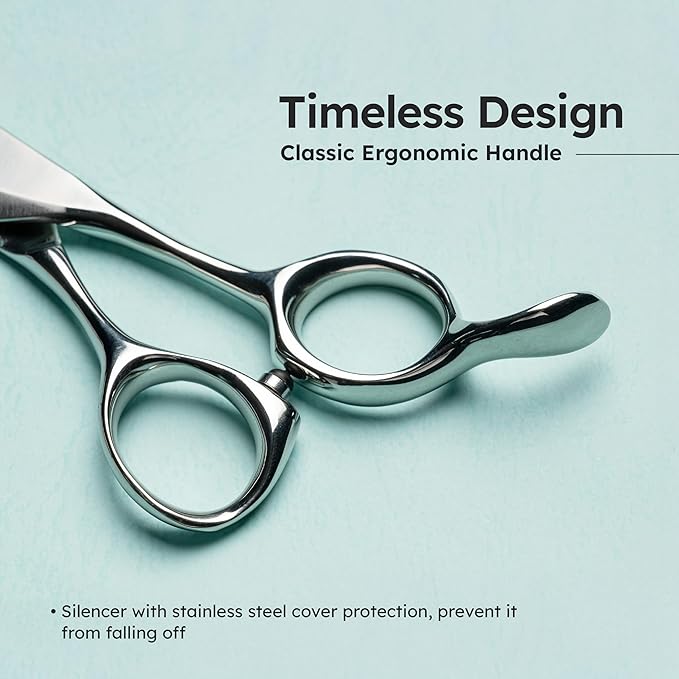 8” Dog Grooming Scissors – VG10 Japanese Steel Professional Pet Thinning Shears for Cats & Dogs | Clean Cut & Precise Trimming | Lightweight, Ergonomic, Handcrafted | Thinning Rate 50% | K9 Shears