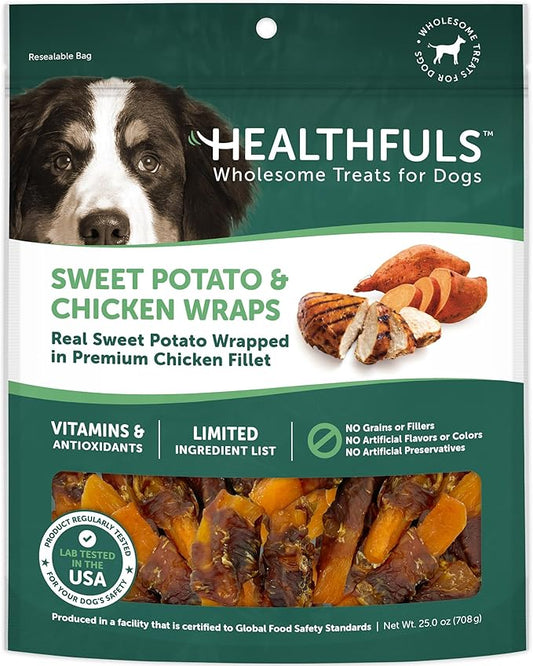Chicken Wrapped Sweet Potato Dog Treats, 16oz
