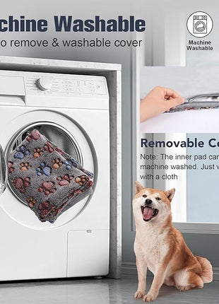 Cat Heating Pad, Waterproof Pet Heating Pad for Cats Dog Indoor, 11 Adjustable Temperature Cat Warming Bed Mat with Timer, Indoor Heated Bed with Chew Resistant Cord (L: 35'' L X 24'' W)