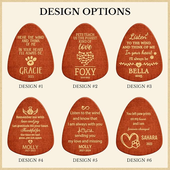 Personalized Pet Memorial Gifts for Dogs - 26" Pet Memorial Wind Chimes, Dog Memorial Gifts for Loss of Dog, Pet Bereavement Sympathy Gift