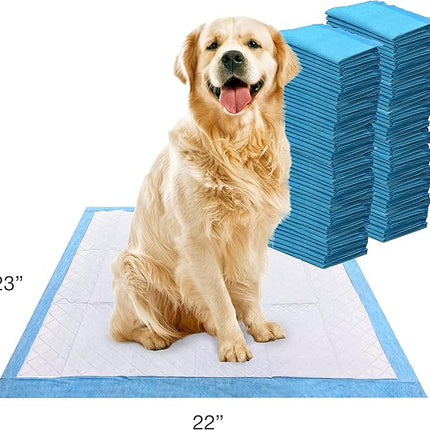 Four Paws Wee-Wee Superior Performance Unscented Pee Pads for Dogs & Puppies, Quilted Leak-Proof Dog Housebreaking Potty Training Floor Protection, 22" x 23", 100 Count