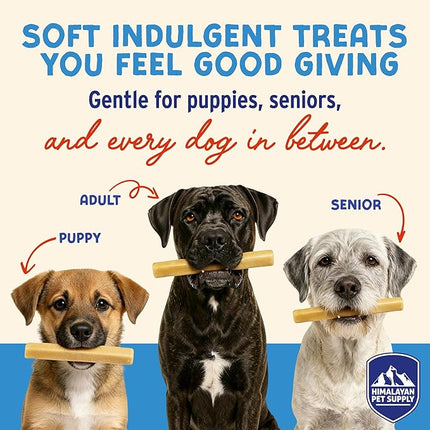 Himalayan Dog Chew Yogurt Sticks, Peanut Butter, Dog Treats With Prebiotics, Probiotics & Protein, Digestive Support, Lactose & Gluten Free, Natural Dog Treat for All Breeds, Made in America, 5 Count