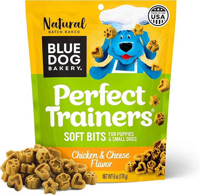 Blue Dog Bakery Natural Dog Treats, Perfect Trainers, Low Calorie Dog Training Treats, Chicken & Cheese Flavor, 6oz, 1 Count