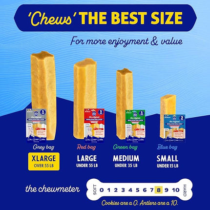 Himalayan Dog Chew Original Yak Cheese Chew, Bacon, 1 X-Large Stick, 5.3 oz, Gluten Free, Healthy Treats, Grain & Lactose Free 100% Natural, Long Lasting for Dogs Over 55 lbs