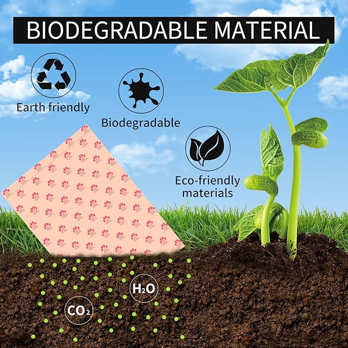 Dog Poop Bags Rolls 300 Count Biodegradable Poop Bags Refills for Dog and Cat Cherry Blossom Scented Waste Bag Leak Proof Doggie Poop Bag Doggy Trash Bag Pink