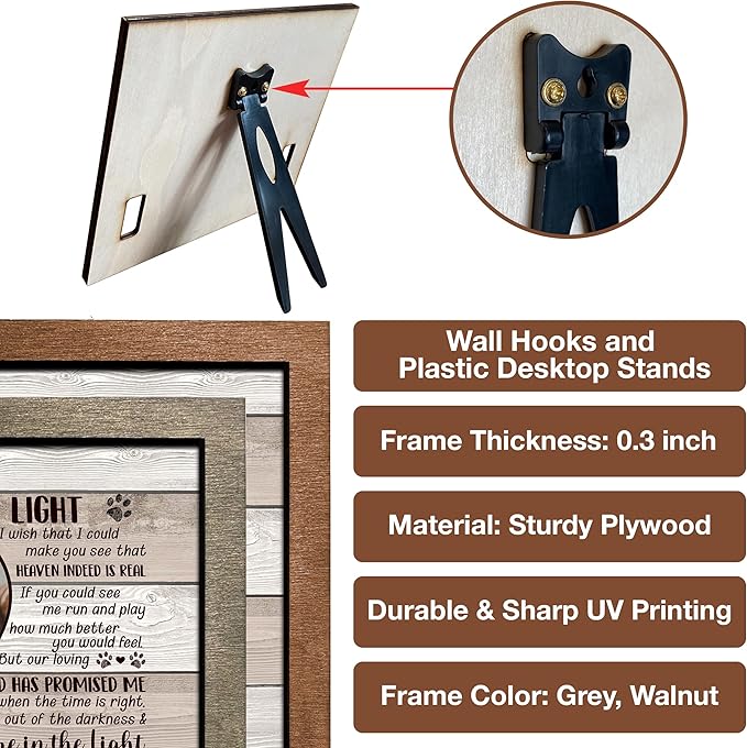 Personalized Pet Memorial Pet Loss Gifts Dog Picture Collar Frame Remembrance Dog In Heaven Memorial For Loss Of Cat Collar Frames Memory Boxes For Keepsakes Death Remembrance