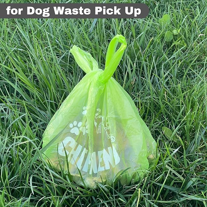 Cat Litter Waste Bags Biodegradable (500 ct., Green) Bulk Dog Poop Bags with Easy Tie Handles Earth-Friendly Lavender Scented Cat Litter Poop Diaper Bag Disposable Sanitary Pad Waste Bags (500 Bags)