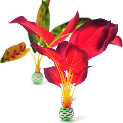 biOrb Silk Plant Set Large Green & red