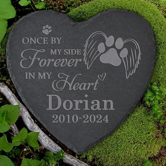 Personalized Pet Memorial Stone, Dog Memorial Gifts for Loss of Dog, Pet Loss Gifts, Pet Memorial, Loss of Dog Sympathy Gift, Dog Remembrance Gift, Pet Bereavement Gifts - In My Heart Forever