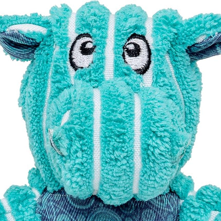 KONG Floppy Knots - Durable No‑Stuffing Squeaky Rope & Plush Dog Toy - for Teething, Playing (Hippo, X-Small)