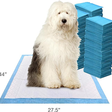 Four Paws Wee-Wee Superior Performance Unscented Large Pee Pads for Dogs & Puppies, Quilted Leak-Proof Dog Housebreaking Potty Training Floor Protection, 27.5" x 44", 150 Count