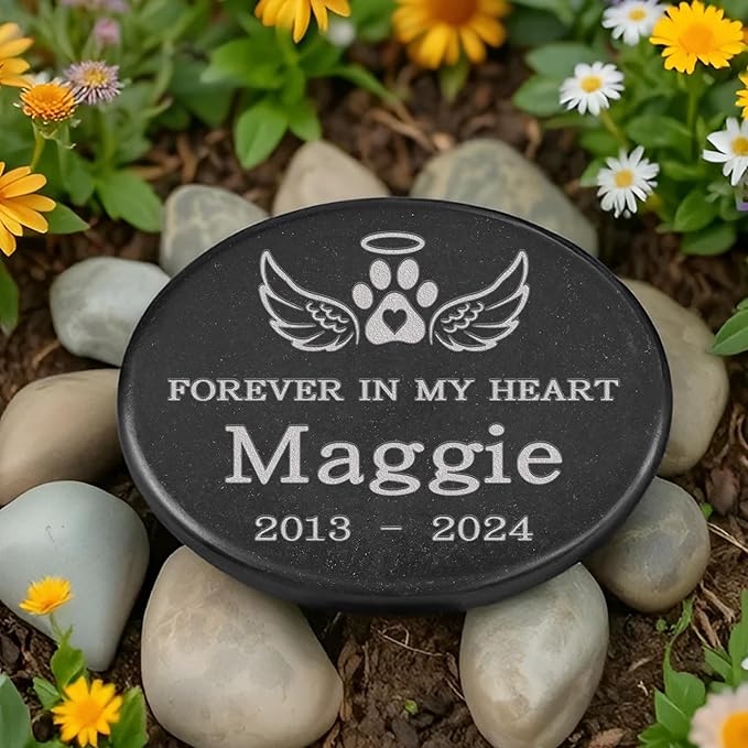 Pet Memorial Stones for Dogs, Cat Memorial Stone, in Memory of Pet Gifts, Pet Lost Gifts, Dog Memorial Gifts, Cat Condolences Gifts, Pet Memorial Gifts for Cats