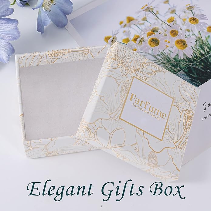 Farfume Personalized Pet Urn Necklace for Dog Cat Ashes Cremation Pet Memorial Customized Photo Text Engraving Pendant Keepsake Funeral Jewelry