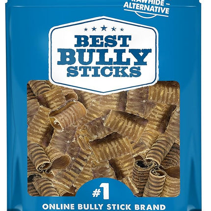 Best Bully Sticks Premium 3 Inch Beef Trachea - 50 Count (Pack of 1) - All-Natural, Grain-Free, Single-Ingredient Treat, Supports Dental Health