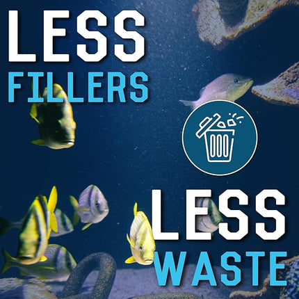 RON'S CICHLIDS Adult African Cichlid Fish Food Pellets – USA Made Slow Sinking Cichlid Pellets & Sticks Feed, Low Fillers, Ideal for Cichlid Food, Koi, Goldfish, Pleco, Oscar & Tropical Fish, 5.5 LB