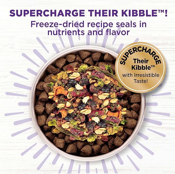 Wellness Bowl Boosters, Dog Food Topper for Small, Medium, & Large Breeds, Grain Free, Natural, Freeze Dried, Heart Health Chicken, 4 Ounce Bag (Pack of 1)