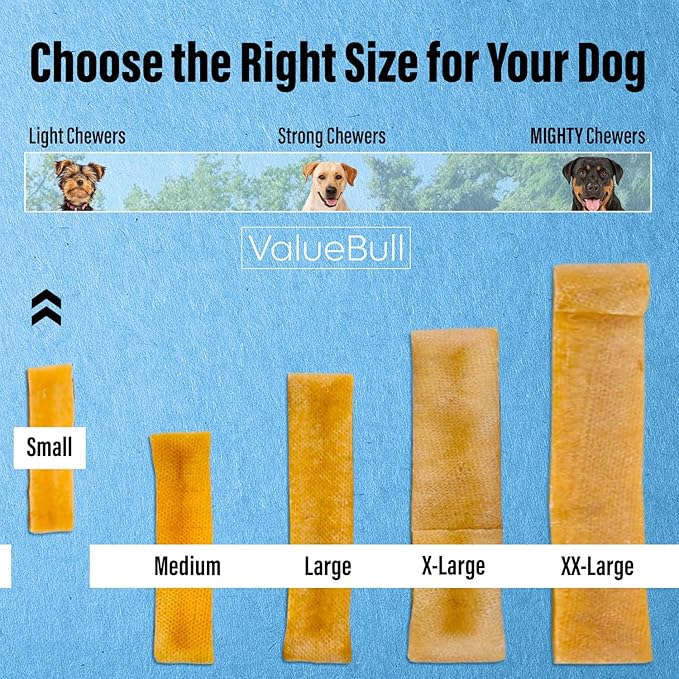 ValueBull Himalayan Yak Cheese Dog Chews, Small, 25 ct - Long Lasting for Aggressive Chewers, All Natural, Healthy & Safe, Low Odor Nepal Yak Milk Chews