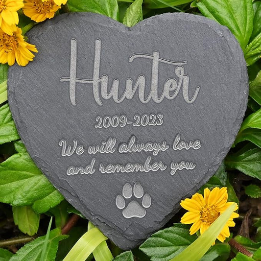 Personalized Memorial Stones, Pet Memorial Gifts, Dog Memorial Gifts for Loss of Dog, Loss of Cat Sympathy Gift, Gifts for Loss of Pet, Dog Remembrance Gift, 4''×4''/10×10cm