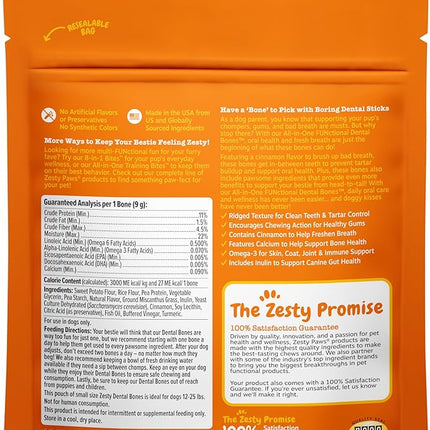 Zesty Paws All-in-One Functional Dental Bones, Small, 6ct