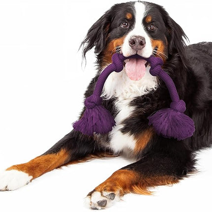 Playology Rope Toys for Dogs | Tug of War Dog Toy for Aggressive Chewers | Bacon Scented Dog Toys | Mega Rope Toy for Interactive Play