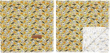 Lionheart glory Dog Bandana Halloween 1 Pack Washable Soft Dog Scarf, Fall Bib Scarf Boy Girl Square Adjustable Dogs Bandanas for Small to Large Pets
