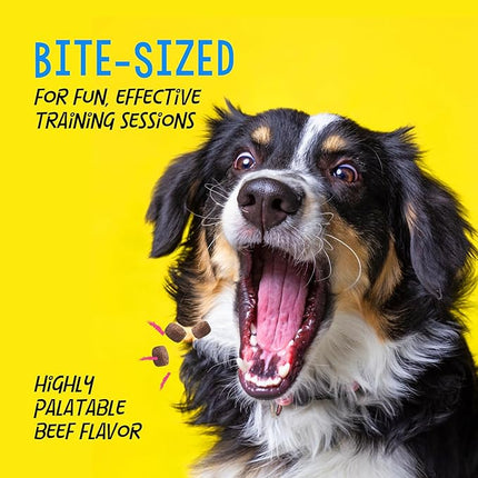 Crazy Dog Mini Train-Me! Training Treats 10 oz. Bag, Beef Flavor, with 500 Treats per Bag, Recommended by Dog Trainers