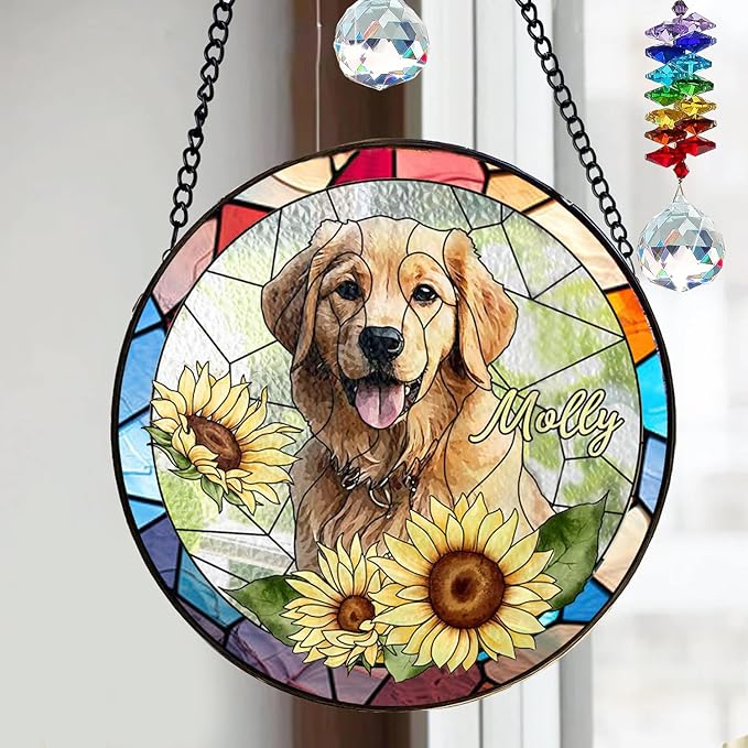 Gabita Personalized Dog Memorial Ornaments, Custom Dog Ornament Christmas Tree, Remembrance Gift, Loss of Dogs Cats Sympathy Gift, Pet Memorial Ornament, Pet Loss Gifts