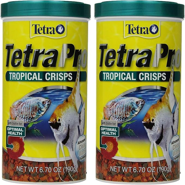 TetraPro Tropical Crisps 6.70 Ounces, Fish Food, Advanced Clear Water Formula (Pack of 2)