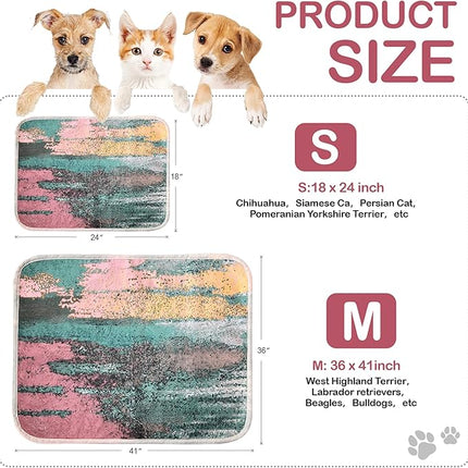 Qeils Washable Pee Pads for Dogs, 2 Pack Reusable Puppy Pads 36"x41" Super Absorbent Leakproof Dog Training Pads, Non-Slip Potty Pads for Crate, Floor, Couch, Whelping Pads Litter Mat Puppy Supplies