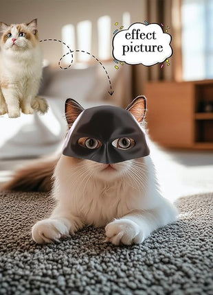 Cat Bat Mask Halloween Costumes Accessories for Cats, Cat Bat Cosplay Apparel (Medium, Black Bat)